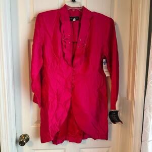 J.R. Nites by Caliendo Pink Jacket Blazer NWT Size 15-16 Vintage